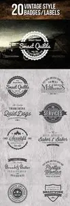 GraphicRiver - 20 Vintage Badges and Labels