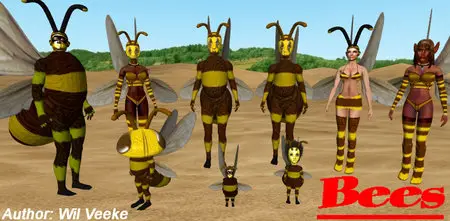 Iclone G3 Character - Bees