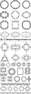 Vectors - Ornate Vintage Frames 12