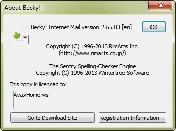 Becky! Internet Mail 2.65.03