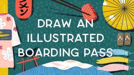 Digital Illustration: Draw An Illustrated Boarding Pass in Procreate