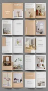 Clean And Modern Portfolio Layout Template 721267648