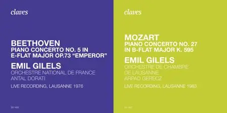 Emil Gilels - Beethoven: Piano Concerto No. 5 "Emperor" (Lausanne 1976) / Mozart: Piano Concerto No. 27 (Lausanne 1983)