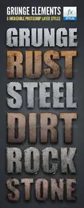 Grunge Element Text Styles