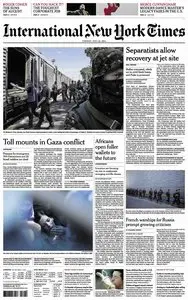International New York Times - Tuesday 22 July 2014