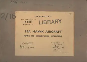 Air Publication 4328 Hawker Sea Hawk repair and conditionings instructions
