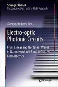 Electro-optic Photonic Circuits: From Linear and Nonlinear Waves in Nanodisordered Photorefractive Ferroelectrics