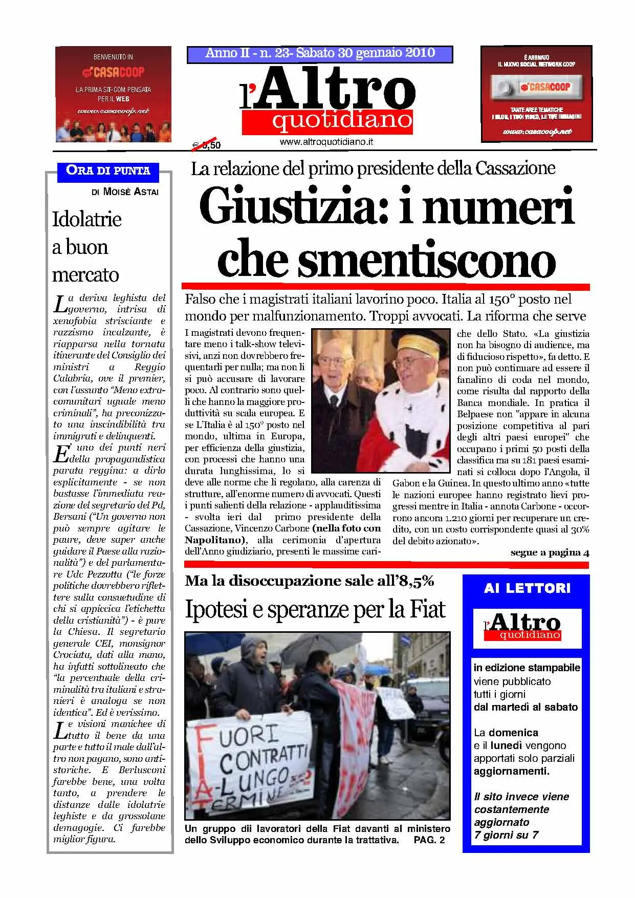 Altro Quotidiano 30.01.2010