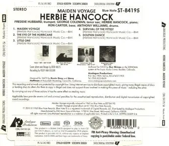 Herbie Hancock - Maiden Voyage (1965) {2010 Analogue Productions Remaster} [repost]