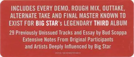 Big Star - Complete Third (2016) {3CD Box Set Omnivore Recordings OVCD-192 rec 1974}