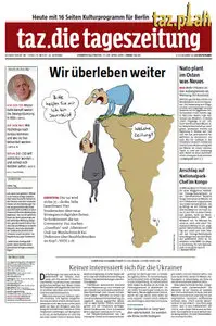 Tageszeitung TAZ vom 17 April 2014