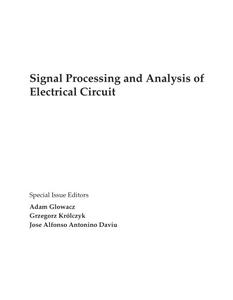 Signal Processing and Analysis of Electrical Circuit