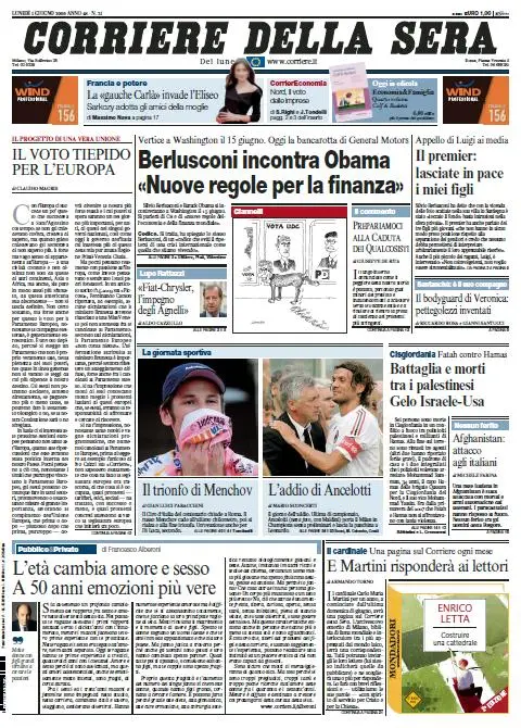 Il Corriere della Sera (01-06-09)