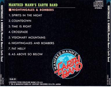 Manfred Mann's Earth Band - Nightingales & Bombers (1975) [Century CECC-00122, Japan]