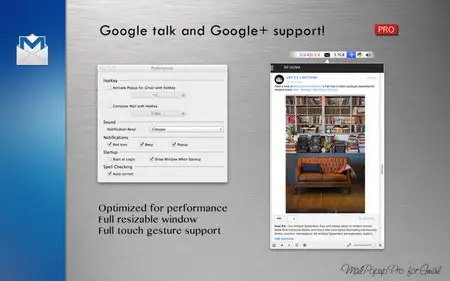 MenuTab Pro for Gmail v1.6.1 Mac OS X