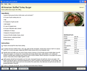 CalorieKing RecipeBook v1.0.4