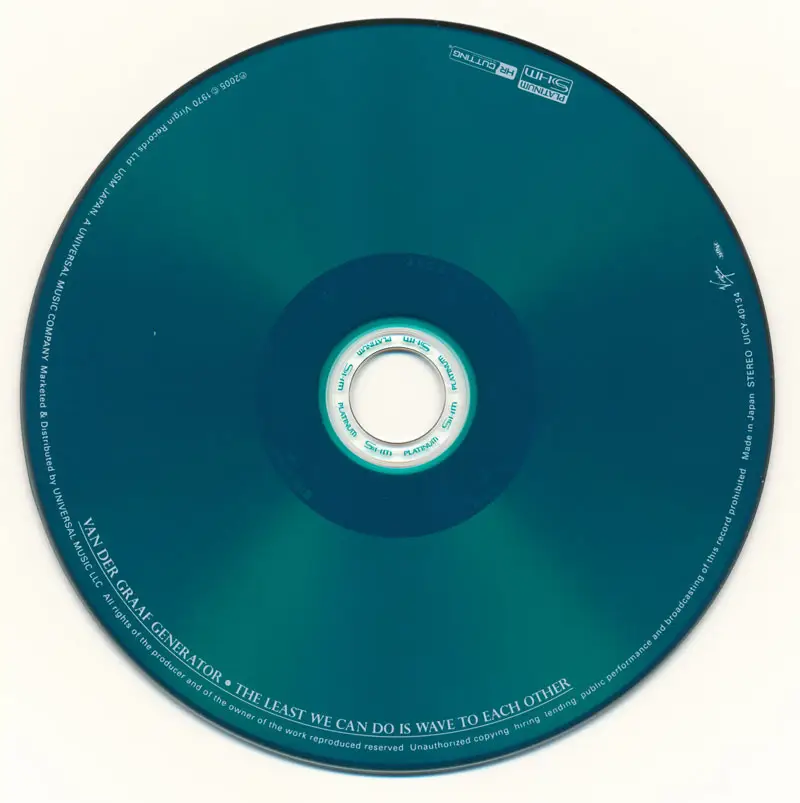 Van Der Graaf Generator - The Least We Can Do Is Wave To Each Other (1970) [2015, Universal Music Japan, UICY-40134]