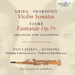 Giuseppe Laterza & Francesca Bandieri - Grieg & Prokofiev: Violina Sonatas, Fauré: Fantaisie, Op. 79 (2024)