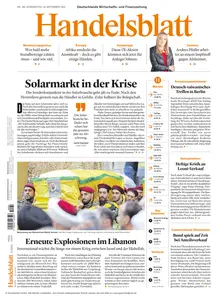 Handelsblatt  - 19 September 2024