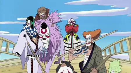 One Piece (1999 S11E66 The Great Mochimaki Race to the Castle! Conspiracy of the Red Nose Koten Gars