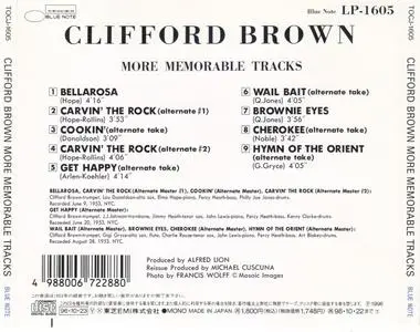 Clifford Brown - More Memorable Tracks (1953) {Blue Note Japan TOCJ-1605 rel 1996}