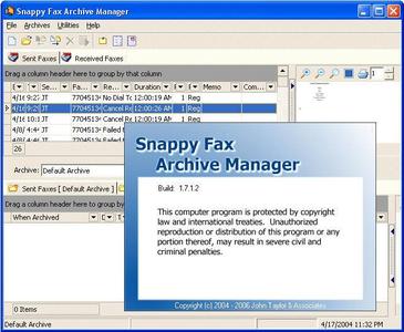 Snappy Fax Archive Manager ver.1.7.1.2