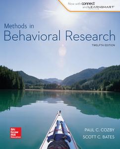 Methods in Behavioral Research, 12th Edition