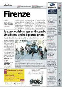 la Repubblica Firenze - 21 Settembre 2018