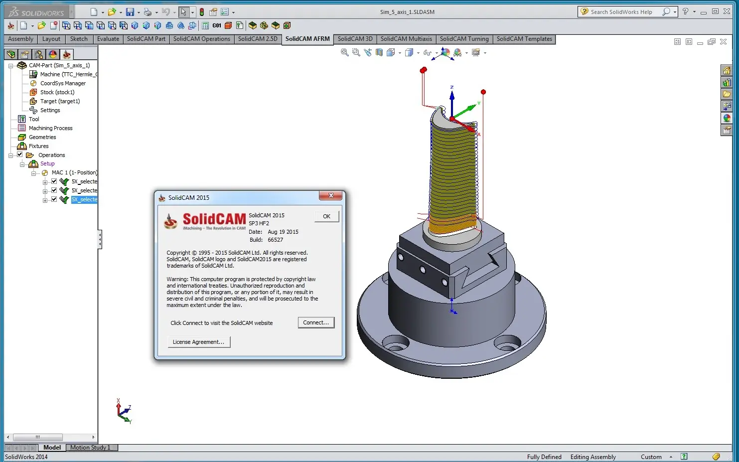 Solidcam карта наладки