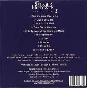 Roger Hodgson - Classics Live (2010)