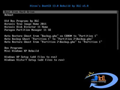 Hiren's BootCD 13.0 Rebuild by DLC v5.0