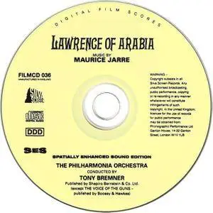 The Philharmonia Orchestra, Tony Bremner - Maurice Jarre: Lawrence Of Arabia (1962) Re-recorded 1989, Remastered 1993