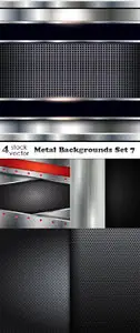 Vectors - Metal Backgrounds Set 7