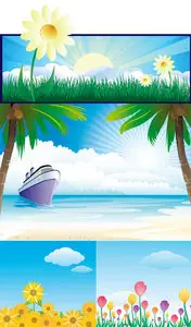 Vector nature banners
