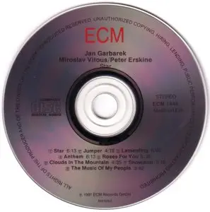 Jan Garbarek / Miroslav Vitous / Peter Erskine - Star (1991) {ECM 1444}