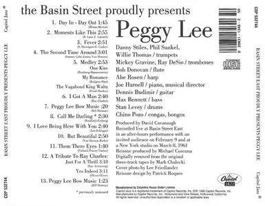 Peggy Lee - Basin Street East Proudly Presents... (1961) {1995 Capitol Jazz}