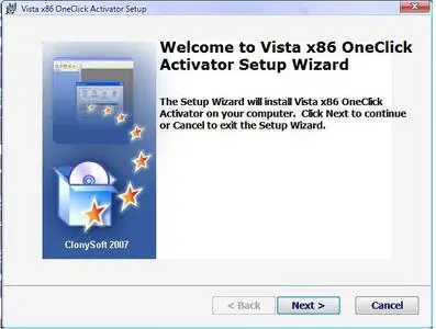 Windows Vista All Versions x86 OneClick Activator
