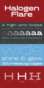 Halogen Flare Font