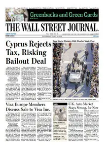 The Wallstreet Journal (Europe) March 20 2013