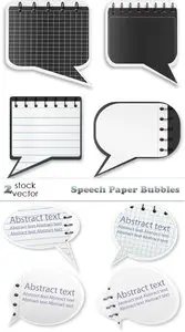 Vectors - Speech Paper Bubbles