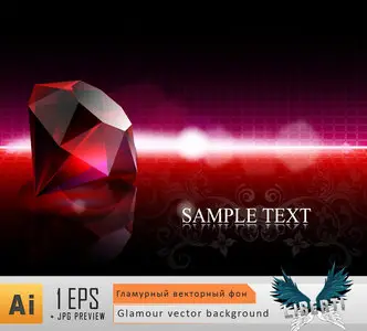 Glamour vector background