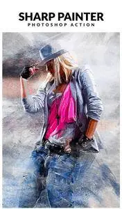 GraphicRiver - Sharp Painter Photoshop Action