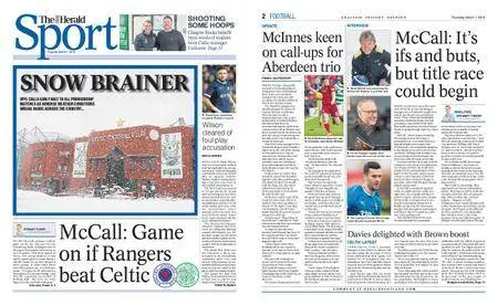 The Herald Sport (Scotland) – March 01, 2018