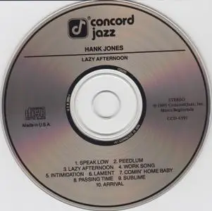 Hank Jones - Lazy Afternoon (1989) {Concord Jazz CCD-4391}
