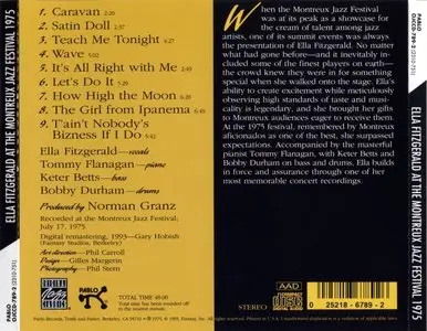 Ella Fitzgerald - At The Montreux Jazz Festival - 1975 (1993)