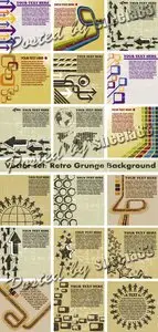 Retro Grunge Backgrounds Vector 2