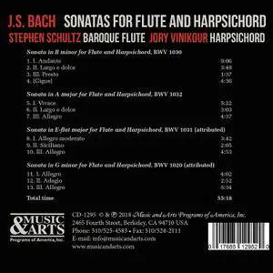 Stephen Schultz & Jory Vinikour - J.S. Bach: Sonatas for Flute & Harpsichord (2018)