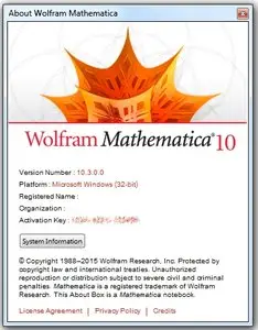 Wolfram Mathematica 10.3.0