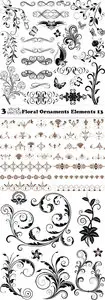 Vectors - Floral Ornaments Elements 13