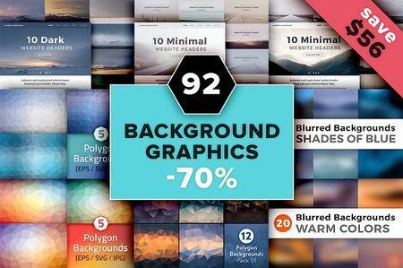 CreativeMarket - 92 Background Photos & Graphics